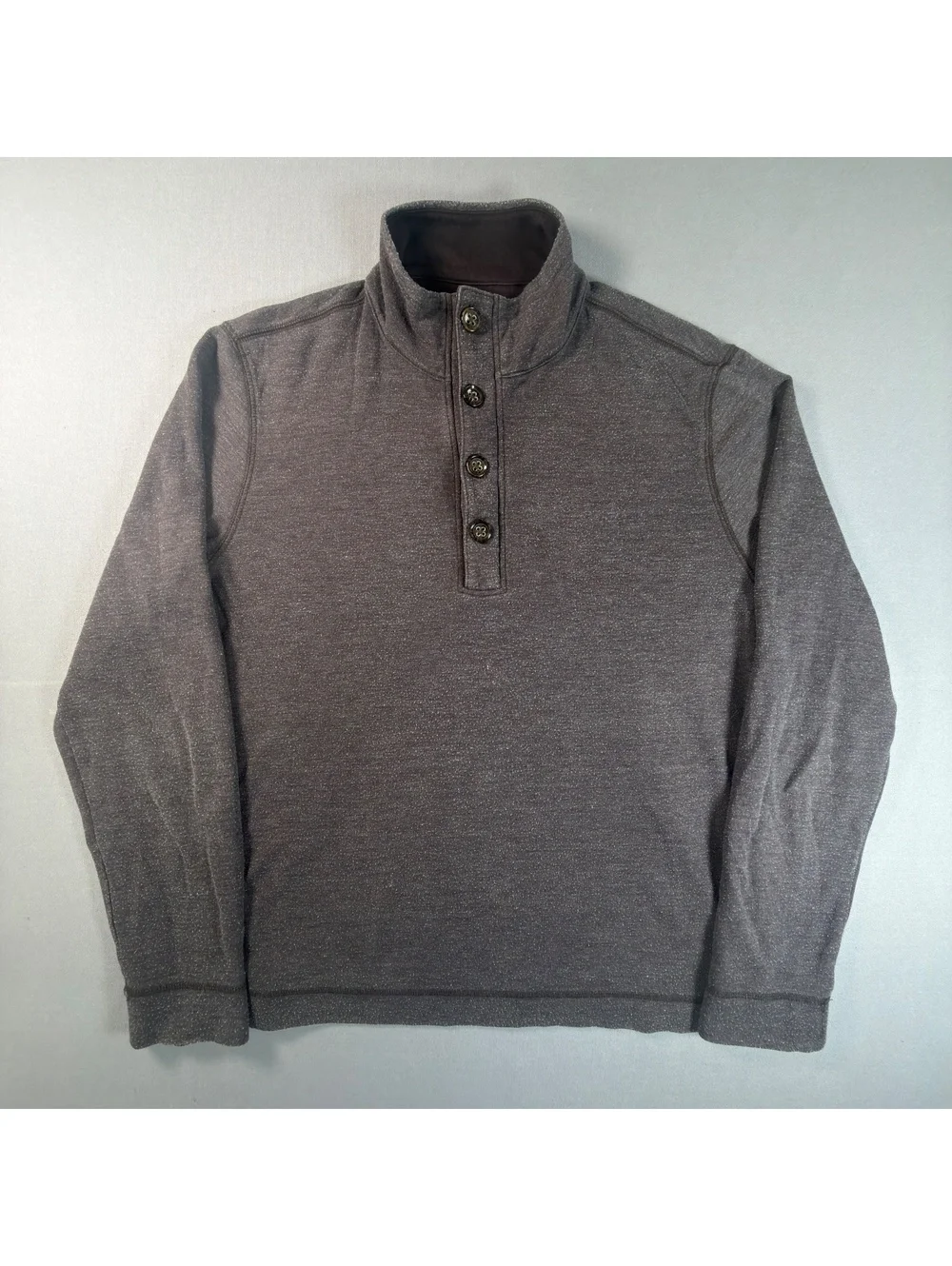 Banana Republic Waffle Knit Full Zip Mock Neck Sweater Jacket Mens Small